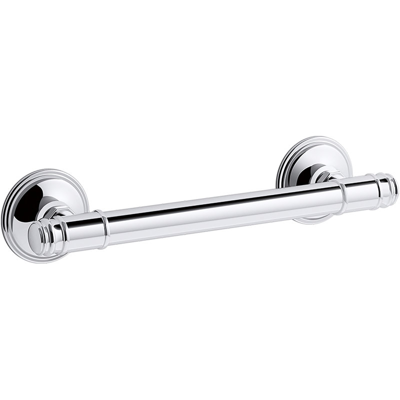 Eclectic Grab Bar, 12" W, Polished Chrome