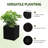 18" H x 17" W Outdoor/Indoor Rectangle Planter Box Metal Garden Bed Planter with Drainage Holes for Patio Lawn-1132969217-1132969232
