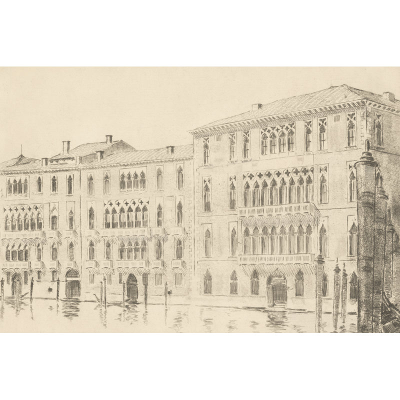 Photographie de Venise gravée par Wild Apple, H 12 po x l 18 po, Toile tendue