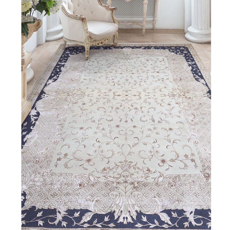 Hand Woven Wool Oriental Area Rug, Rectangle 5' x 8'