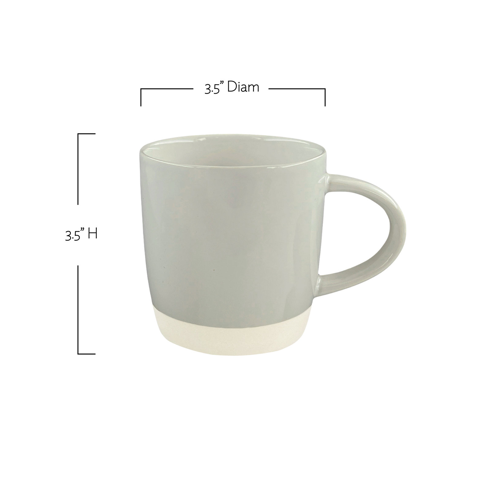 Shell Bisque Porcelain Mug, Blue