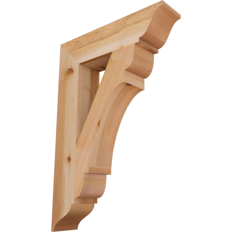 Support olympique traditionnel, H 26 po x l 5,5 po x P 38 po, Cèdre rouge de l'Ouest (lisse)