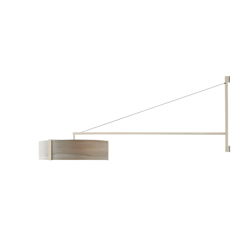 Thesis 1 - Light LED Swing Arm, Matte Ivory, Ivory White, 3000K