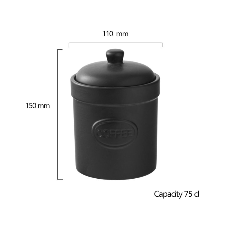 Coffee Canister, Black