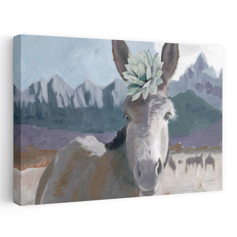 Southwest Mule, art contemporain abstrait, H 16 po x l 24 po