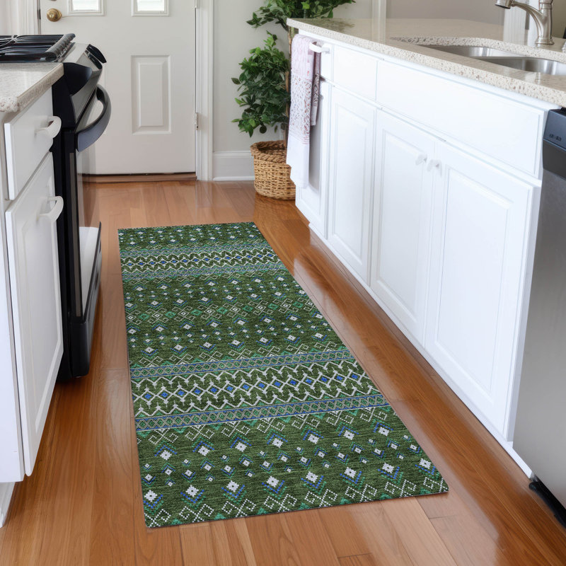 Tapis de porte Emblyn, Tapis de couloir 2 pi 3 po x 7 pi 6 po
