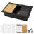 33''W x 22"D Drop-In Single Bowl Workstation Quartz Kitchen Sink with Bottom Grid Drain Assembly Cutting  Board and Roll Drying Rack