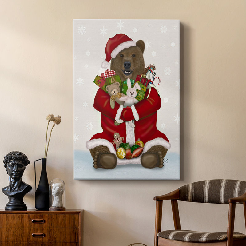 Cadeau de Noël câlin d'ours - galerie sur mesure, H 18 po x l 12 po