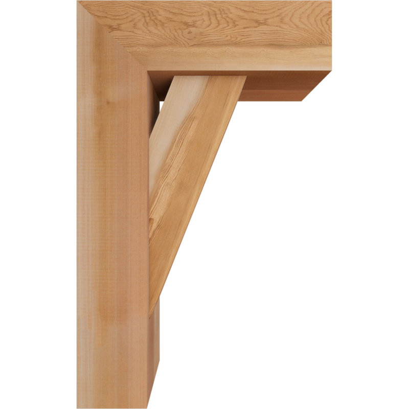 Support de bloc traditionnel avec entretoise décalée, 32 x 20, Cèdre rouge occidental de l 7 1/2 po (lisse)