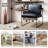 Avelina Modern Faux Leather Ergonomic Armchair with Metal Base-89059651