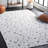 Faux Hide Performance Machine Washable Abstract Rug-1613760673