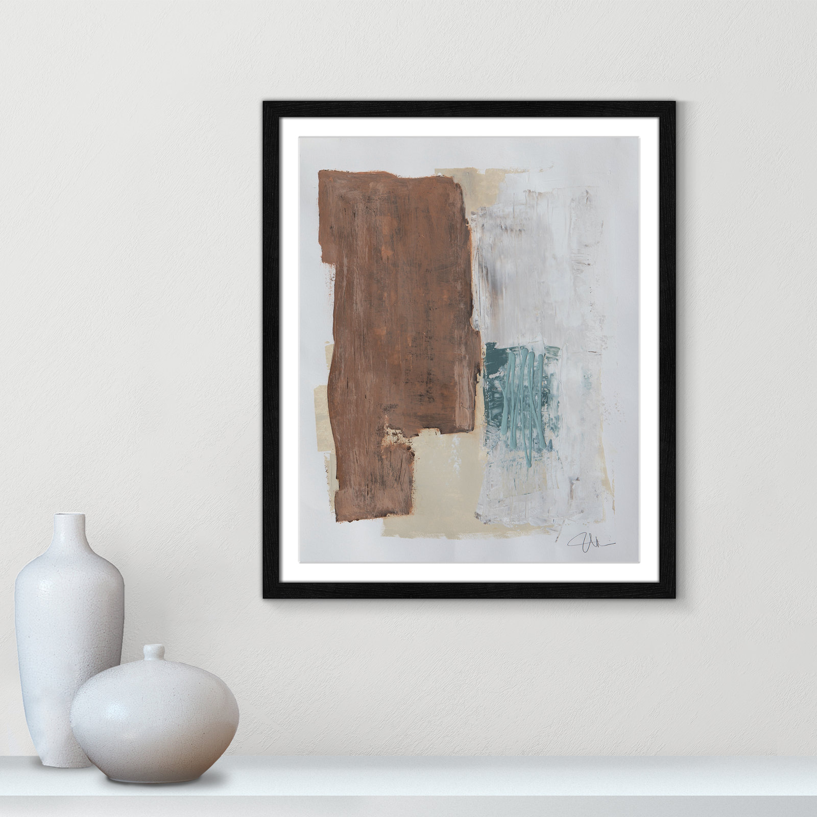 Rosena I Print, 25.5" H x 21.5" W x 0.75" D, Black Framed