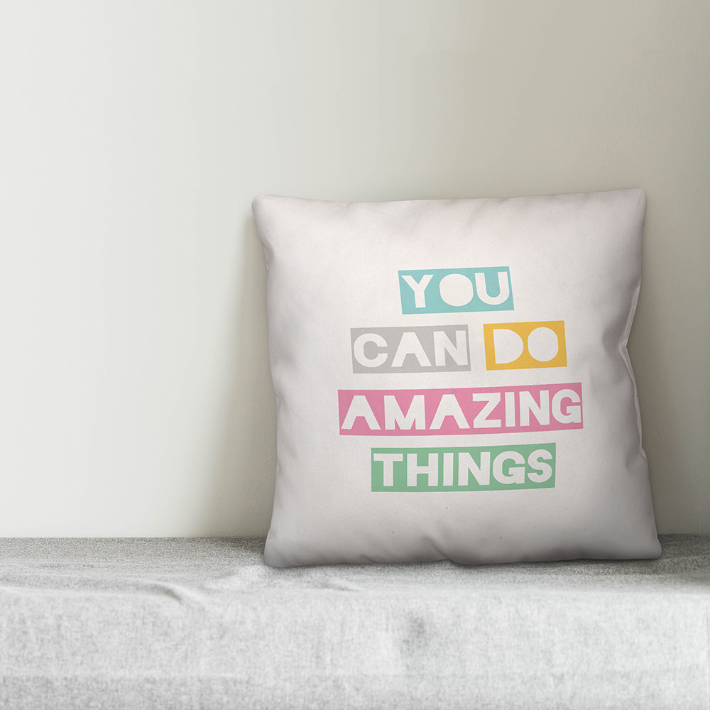  You Can Do Amazing Things Throw Pillow Designs Direct Creative Group