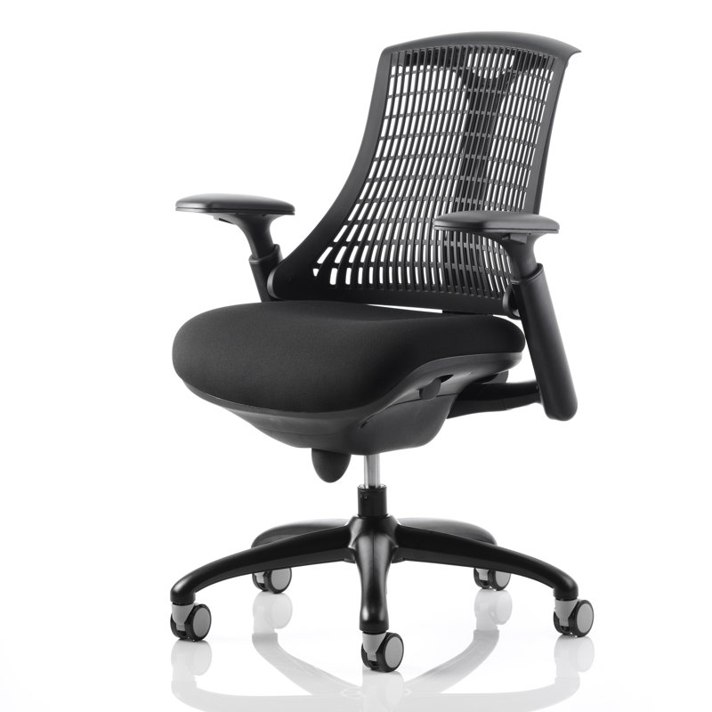 Creusette Polyester Blend Office Chair, Black, Black