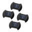 Solar Wall Light UP And Down Illuminate Outdoor Sunlight Lamp IP65 Modern Decor For Home Garden Porch, Black , 4 Pack