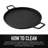 Kenmore 14-Inch Cast Iron Griddle Pizza Pan with Handles