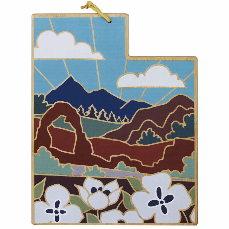 Utah Cutting & Serving Board with Artwork by Summer Stokes