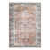 Washable Non-Slip Traditional Area Rug - Orange / Blue Rug for Entryway, Hallway, Bathroom, and Kitchen - Fike
