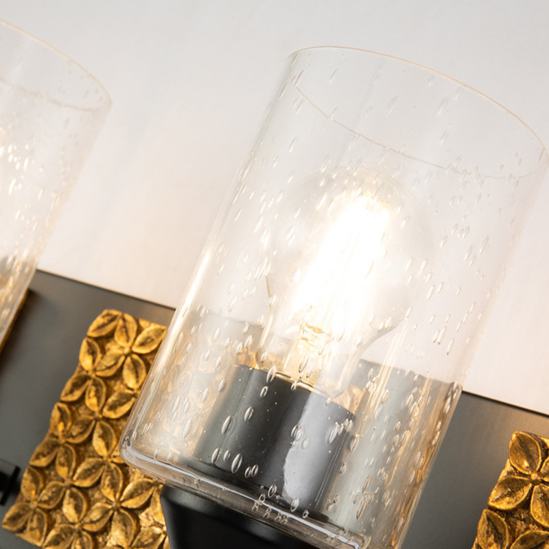 Arcadia 3 - Light Vanity Light, Black/Gold, 4 Light
