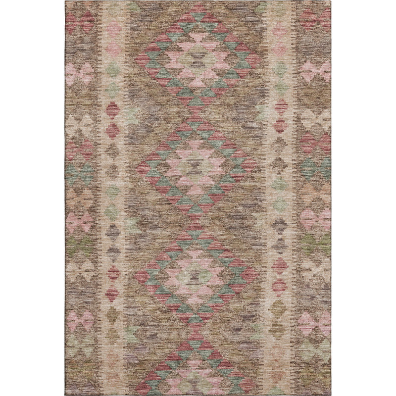 Premium Machine Washable Barry AMF1226 Global Rug, Rectangle 5' x 7'6"