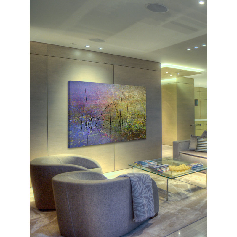 « pond surface » par chris exercice, reproduction d’art sur toile tendue, H 12 po x l 18 po