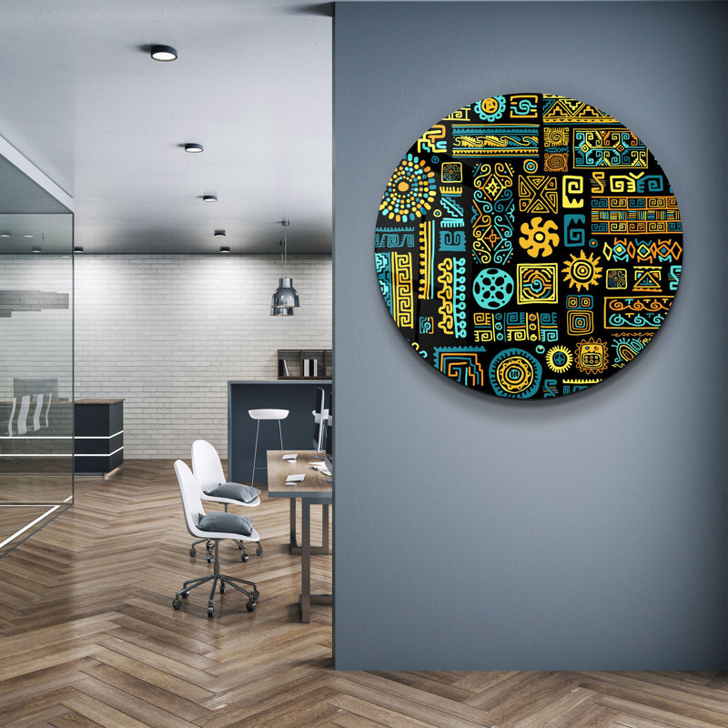 Stunning Tempered Glass Wall Art Painting, 23.6 x 23.6 inches | 100% Tempered Glass with 0.16 inch Thickness, UV Printed for Vibrant Colors | Perfect for Home Décor, Living Room & Office Spaces, Durable & Elegant Design