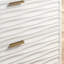 Table de chevet 2 tiroirs Zaire en blanc