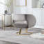 Chaise d'appoint rembourrée et capitonnée Alleen-1837035501