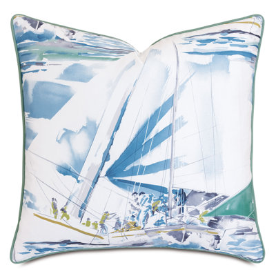 Housse de coussin décoratif en coton Miramar