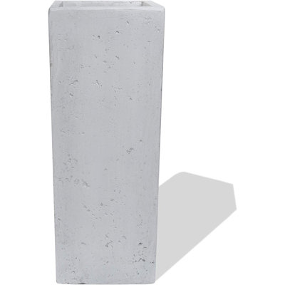 Blumenkübel aus Fiberglas Pflanzkübel Blumentopf Elfenbeinfarben Säuletopf