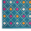Tapis bleu à motif géométrique Gillsville-1750588985