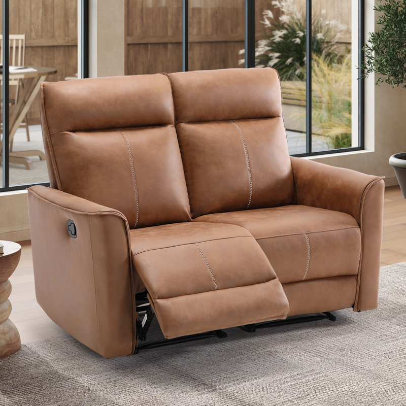 Causeuse inclinable manuelle moderne de 55,4 po de largeur Modern