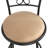 Kenzliee Swivel Upholstered Adjustable Height Counter Stool with Steel Frame-963756217-964347218