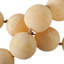 Décoration en guirlande de perles décoratives en résine - Perles brillantes contemporaines pour décorations de table ou de salon - Ivoire et brun clair-1366109776