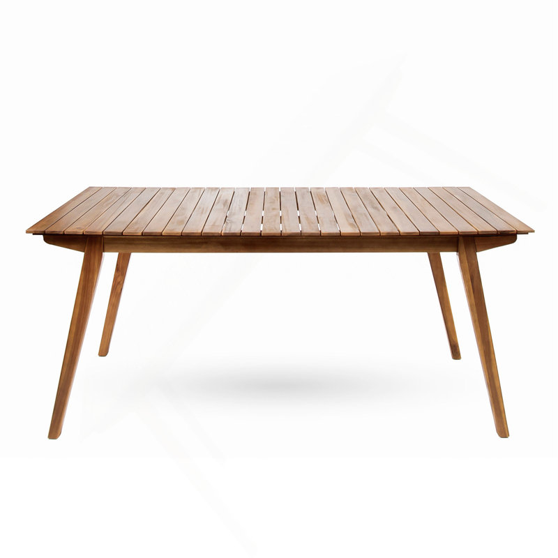 Outdoor 69" Solid Wood Dining Table