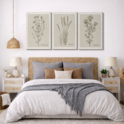 Minimal Botanical Retro Vintage Antique Garden Wildflowers Modern Artwork Minimalist Floral Botanical Flowers