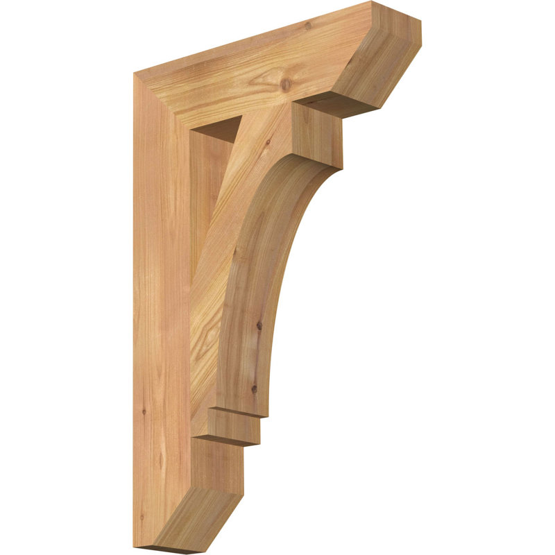 BKTIMP06 Support en bois rustique à lattes impériales, Cèdre rouge de l'Ouest (lisse), H 22 po x l 3,5 po x P 14 po