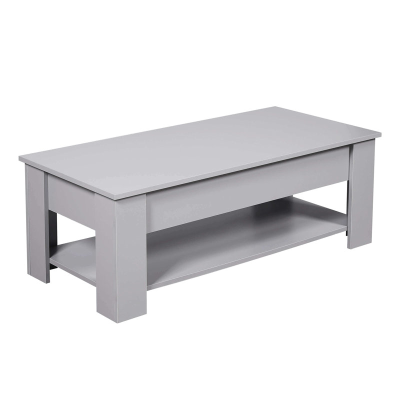 Alrun Coffee Table with Storage, Grey