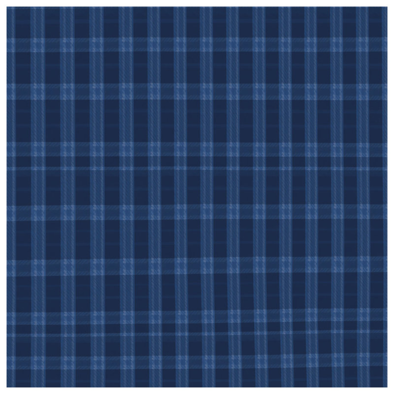 Navy Blue Plaid Blankets, 60in W x 80in H