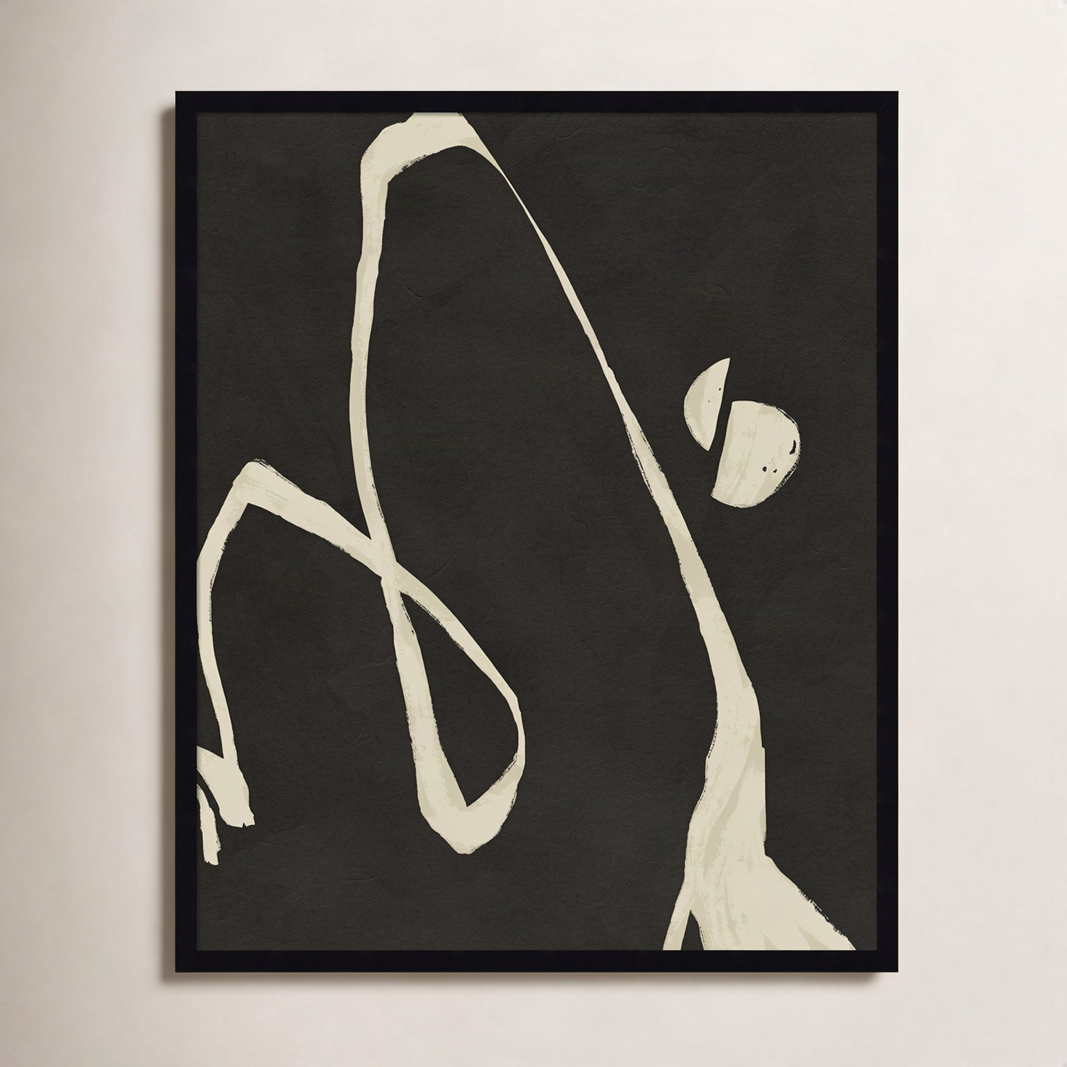 Neutral Spring II Print by Jacob Green, Black, 33" H x 27" W x 1" D