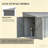 Lockable Metal Outdoor Lean to Shed