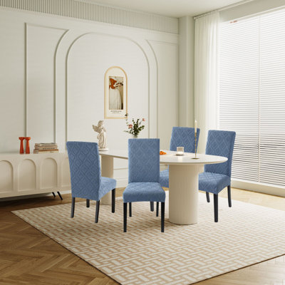 Stretch Parsons Chair Slipcovers, Dining Room Chair Covers, Set Of 6