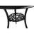 3 Piece Patio Bistro - Cast Aluminum , Weather For Garden, Balcony Black Outdoor Table And Chairs Resistance, Backyard