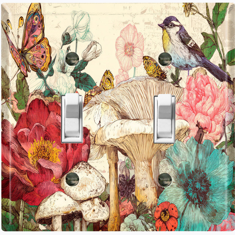 WorldAcc Metal Light Switch Plate Cover; US Standard Size 2 Gang Toggle ...