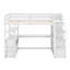 Lit mezzanine simple avec bureau et tablettes-1625706749
