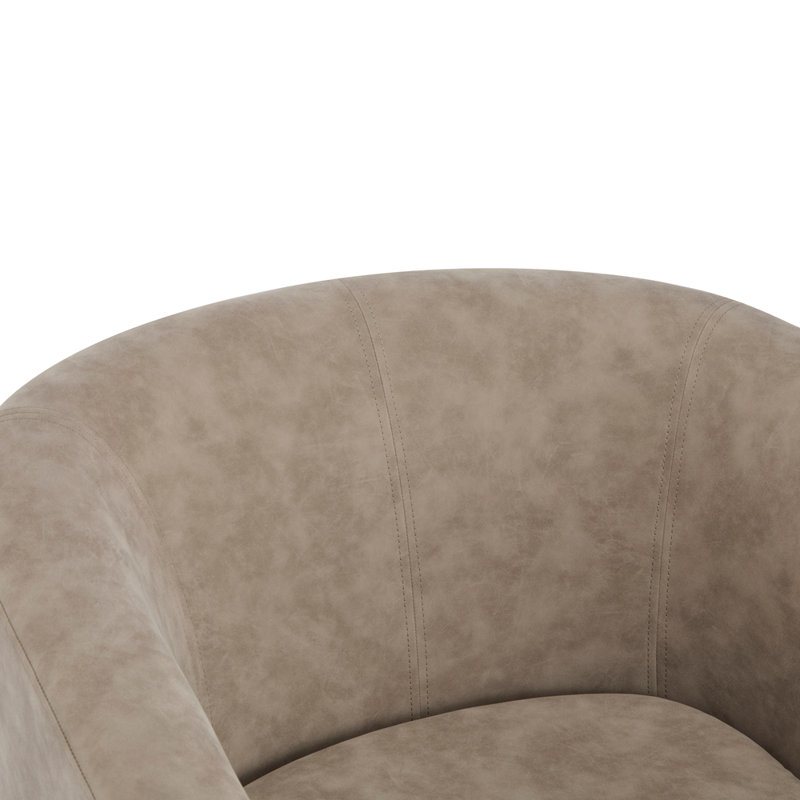 Fauteuil demi-tonneau pivotant