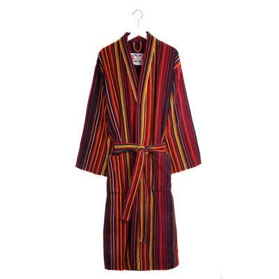 100% Cotton Mid-Calf Bathrobe with Pockets