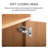 Adona 70.47*30.9 inch Adona Arched Display Storage Bookcase with Open Shelves and Cabinet-852514469