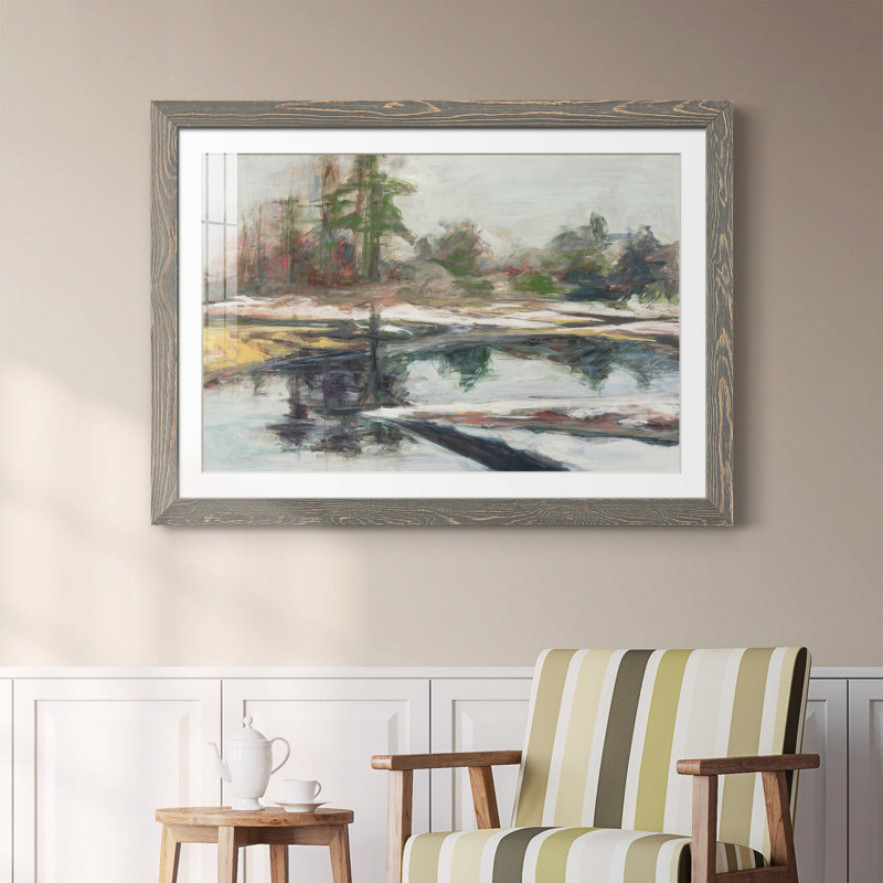 «Quiet Reflection», reproduction sur toile encadrée, H 31 po x l 44 po x P 1 po, Encadré gris
