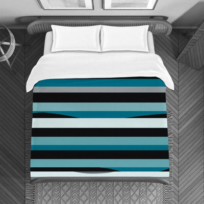 Polyester Striped Duvet Cover